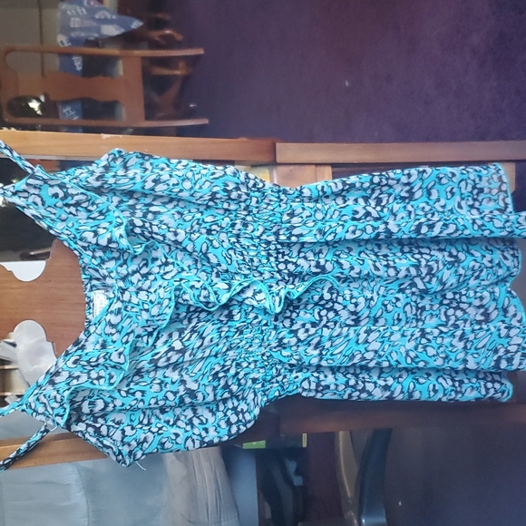 POETRY BRAND TEAL BLOUSE TANK - Picture 1 of 4